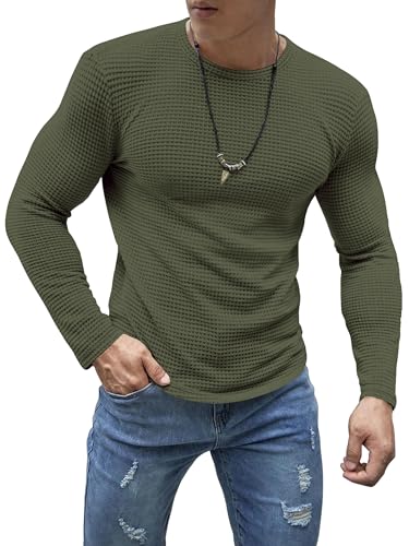 Image of Noble Monk Men Cotton Blend Regular Fit Relax Fit Full Sleeve Solid T-Shirt |Round Neck Full Sleeve t Shirts