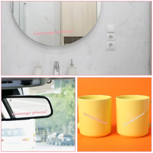 YUXIANLB 6 Stück Autoaufkleber für Rückspiegel und Fenster Vinyl Aufkleber Selbstklebende süße Autozubehör für Fahrer GeschenkDekorative Aufkleber for Stoßstange und Fenster Lustige charmante