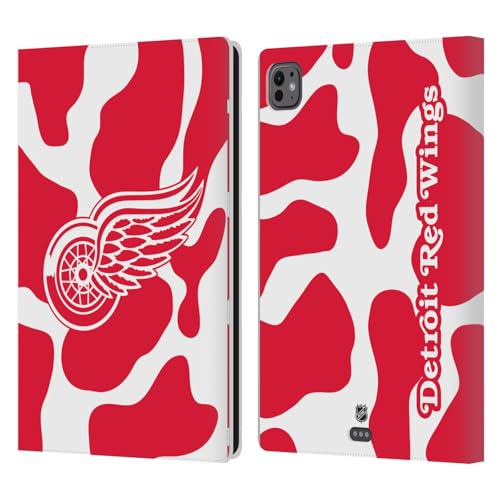 Étui iPad Pro 11 M4 protection cuir Detroit Red Wings NHL résistant aux rayures