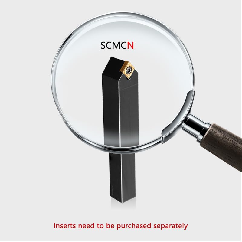 1pc SCMCN1010 SCMCN1212 SCMCN1414 SCMCN1616SCMCN2020 SCMCN2525 External Turning Tool SCMCN CNC Cutter Bar Lathe Bar Turning Holder(SCMCN1212H09)