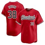 Steven Kwan Jersey Cleveland Red Mens Baseball Stitched