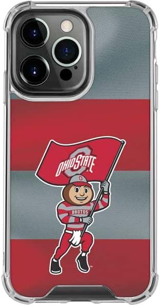 Skinit Clear Phone Case Compatible with iPhone 15 Pro - Officially Licensed Ohio State University The Ohio State Buckeyes Design