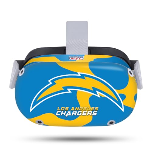 Skin Vinyle Meta Quest 2 aux Couleurs des Los Angeles Chargers NFL