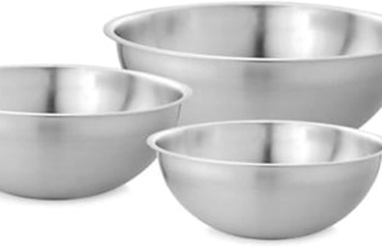 Member's Mark Stainless Steel Mixing Bowl Set (3 Piece) Home & Kitchen