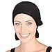 Wavy Knit Chemo Beanies (Black)