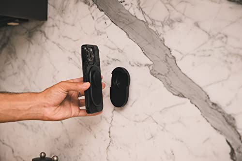 Image of PopSockets Magnetic Suction Phone Mount, Adhesive Mount for MagSafe - Black