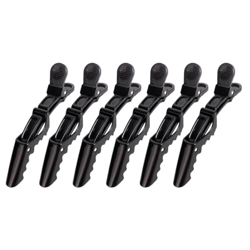 6 piezas de pinzas para el pelo, pinzas negras para el pelo, fijar el pelo, pinzas de plástico negras para el pelo