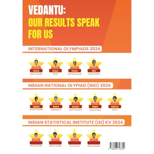 Image of Vedantu IOQM / Pre RMO Mathematics Book for Class 8-12 | Indian Olympiad Qualifier in Mathematics Guide | Topic-wise Theory, PYQs & 2500+ Solved Questions | 2025 Edition | Olympiad Prep Book