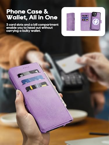 Coque compatible charge sans fil iPhone 14 et détachable