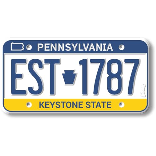 Imán decorativo Pennsylvania en goma 1.9" x 3.8" miniatura 1