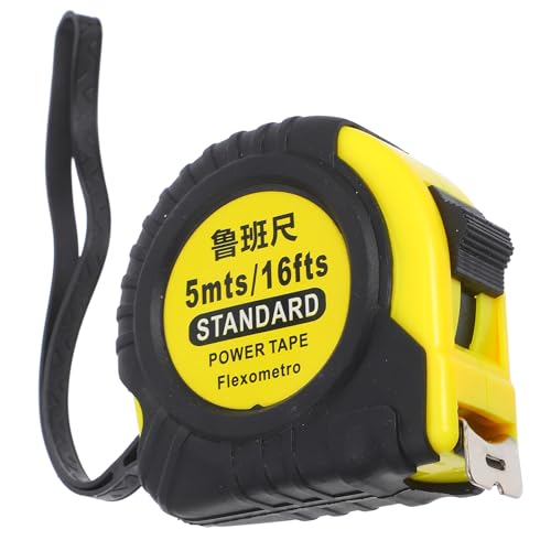 Cinta métrica retráctil de bolsillo 5m acero inoxidable miniatura 1