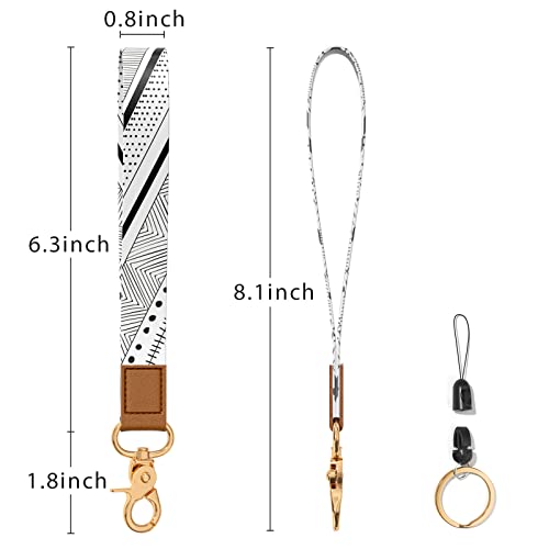 Image of Wrist Lanyard Key Chain, Wristlet Strap Keychain Holder for Women Men Car Keys Wallet Card Phone