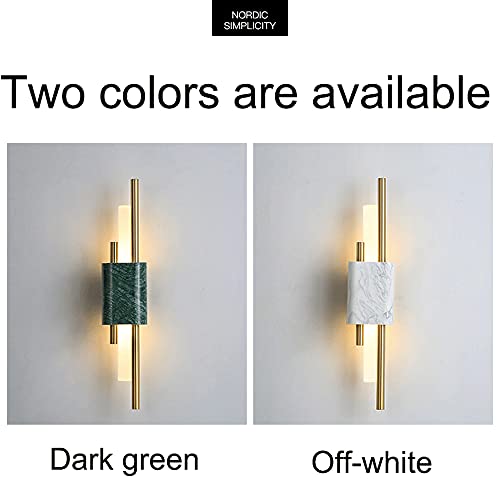 Accesorios de iluminación G9 de mármol y apliques de pared de metal 6
