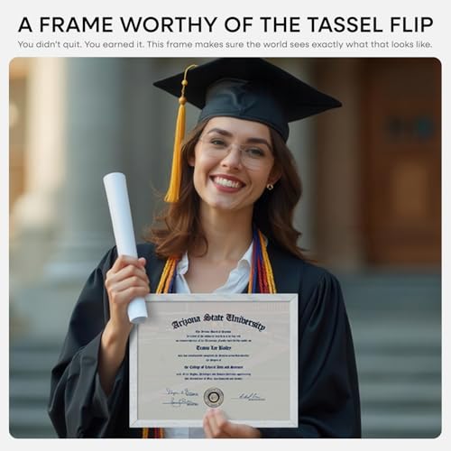 Image of Homeforia 8.5 x 11 Diploma Frame White Wood, High End Oak 8.5x11 Certificate Frames, 11x8.5 Document Frames for Wall or Tabletop, 8.5 by 11 Award White Wooden Frame, Tempered Glass, Wall Kit, Set of 3