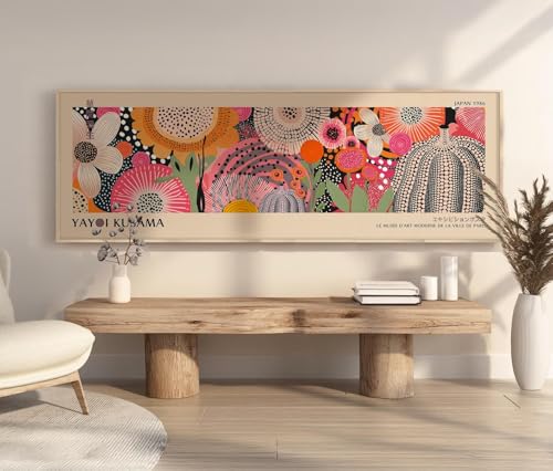 Peinture panoramique Kusama pour décoration murale de chambre à coucher moderne
