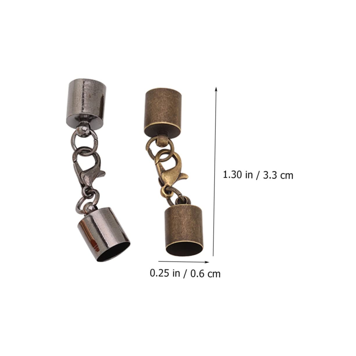 EXCEART 180stücke Lobster Clasp Teilig Schmuckverschlüsse Antikgrün Kc Für Armband Und Halskettenherstellung Langlebig Und Leicht Ergänzung Für Kreative Projekte