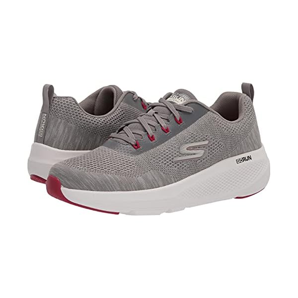 Skechers Men's GOrun Elevate-Lace Up Performance Athletic Running & Walking Shoe Running, Grey/Red, 11 X-Wide - Image 8