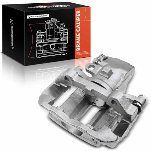 A-Premium Disc Brake Caliper Assembly with Bracket Compatible with Select Ford, Lincoln and Mercury Models - Mustang, Taurus, Thunderbird, Continental, Mark VII, Cougar, Sable - Rear Driver Side by A-Premium - Used condition - US$26.93