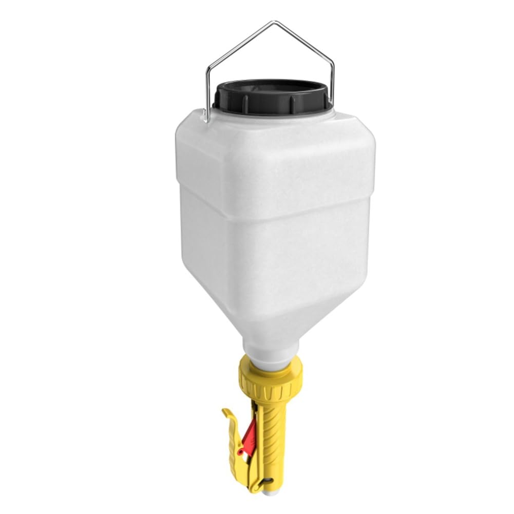 Distributore di Salse da 5,5 L, Design Sospeso, Grande capacità per Senape, Ketchup per Insalata, Maionese, Giallo
