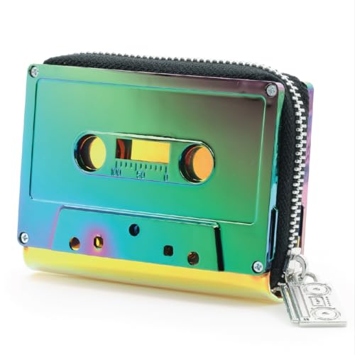 Image of Fydelity Retro Cassette Tape Cool Wallet for Women Cute Kawaii Fun Purses