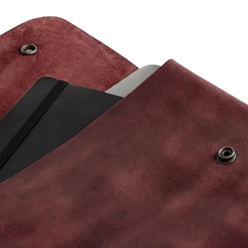 Image of Hide & Drink, Vintage Folder Document Holder, File Case, A5 Binder, Envelope Portfolio, Full Grain Leather, Handmade, Sangria