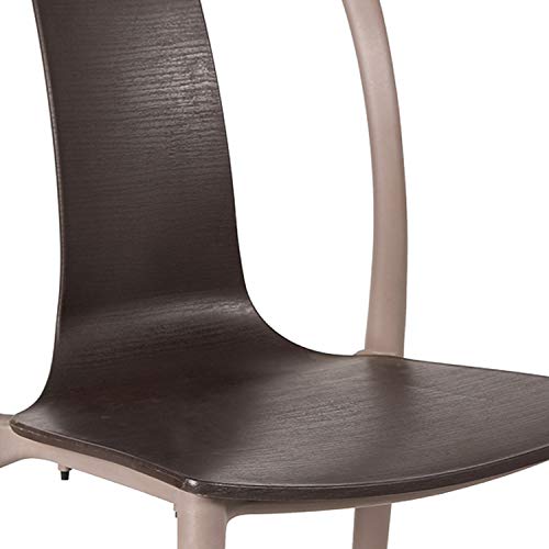 Image of CELLO Cheer Chair Set Pack of 2 - Brown, Grey | Strong and Durable | Easy to Clean | Chair for Living Room, Bed Room, Kitchen, Office Room, Outdoor | 3 Years Warranty