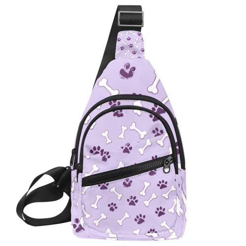 Sac à dos à bandoulière patte de chien avec sangle réglable pour homme et femme