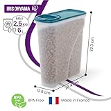 Iris Ohyama, Luftdichte Hundefutterbox, 7 l/3,5 kg, blau, Deckel mit Luftdichtem Verschluss, Kunststoff, für Hunde, Katzen, Leckerlis, Futterbehälter, BPA-frei, ATS-S
