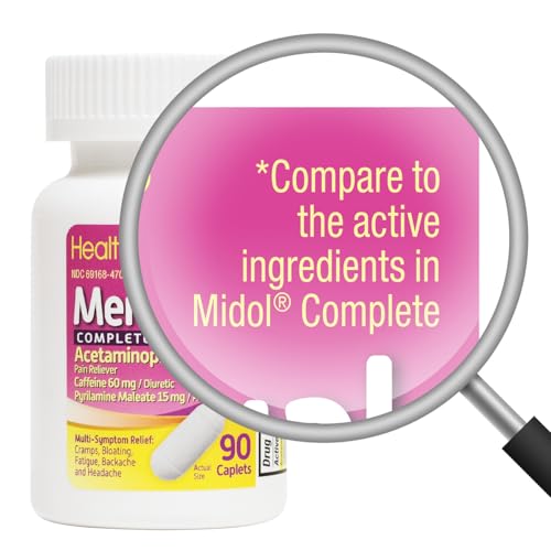 healtha2z menstrual complete pain relief tablets  relieves cramps bloating fatigue backache amp headache 90 counts
