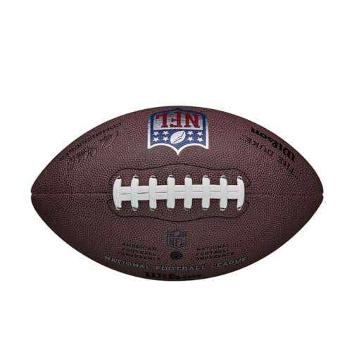 Wilson American Football NFL Duke Replica, Mischleder, Offizielle Größe, Braun, WTF1825XBBRS - imagen 4