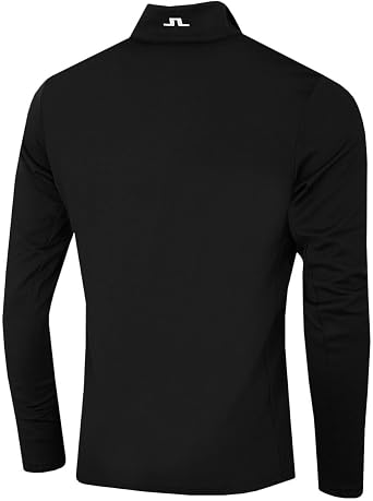 J.Lindeberg Mens 2026 Bran Mid Layer Chest Stripe Golf Zip Sweater