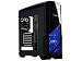 Rosewill ATX Case, Mid Tower Case with Blue LED Fan/Gaming Case for PC with Side Window Panel & 3 Fans Pre-Installed, Computer Case 2 x USB3.0 Port - Nautilus