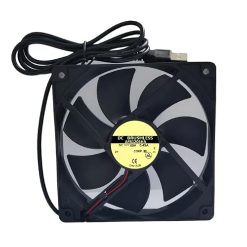 Generico Ventilador de refrigeración USB - Enfriador silencioso para PC de 12 x 12 cm 5 V, ventiladores para disipación de calor para mini ordenador de ABS | Router Desktop Notebook Proyector Generico Ventilador de refrigeración USB - Enfriador silencioso para PC de 12 x 12 cm 5 V, ventiladores para disipación de calor para mini ordenador de ABS | Router Desktop Notebook Proyector