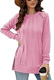 Fabric: This crew neck long sleeve sweatshirt is made of high-quality fabric, consisting of 90% polyester and 10% spandex. It offers lightweight warmth and breathability, ensuring comfortable wear during the coolness of autumn and the chill of winter...