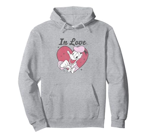 Donald in Love Hoodie Sweat Capuche Disney Mickey Friends Saint-Valentin Casual