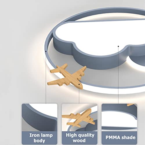 Plafonnier acrylique dimmable 55W télécommandé à intensité variable pour chambre - 6