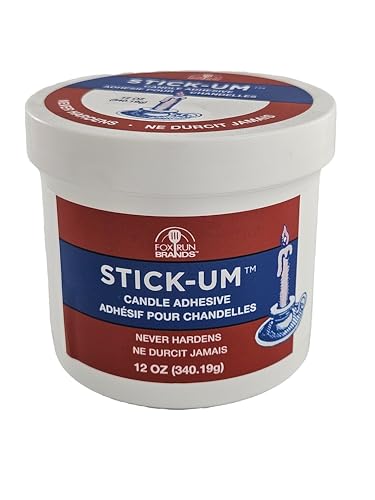 Fox Run Stick-Um Candle Adhesive 12 Ounces of Candle Stick Holder Stick Dots