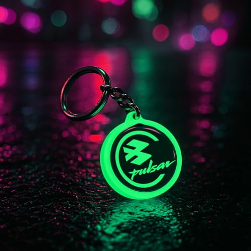 Image of Mi Glow Store Glow in Dark Keychain for Bike Men | Gift for Man | Bike Accessories | Charges in Light Glows in Dark | Key chain for Bike