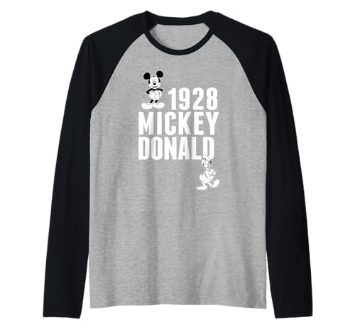 Mickey & Donald Raglan haut confortable pour éviter les irritations de couture