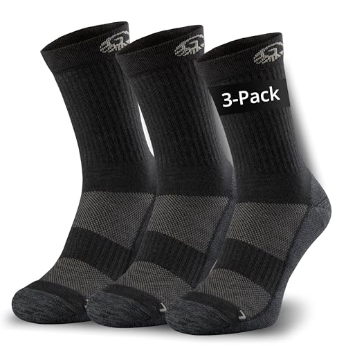 YESWEL Wandersocken Herren - Merinowolle Thermosocken 3/6 Paar