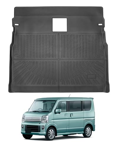 Mixsuper エブリイワゴン da17w ラゲッジマット ラゲッジトレイ every wagon ラゲッジカバー トランクマット カーマット 3D ラゲッジボード エブリイワゴン カスタムパーツ 車種専用設計 立体成型 立体カーゴマット TPE素材 防水 耐摩擦 耐汚れ 荷物収納