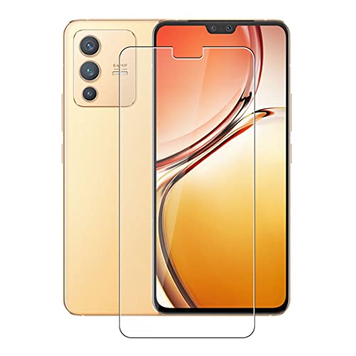 ZHKQT for Vivo V23 5G Tempered Glass Screen Protector, [1 Pack] 9H Hardness Protective Film for Vivo V23 5G (6.44"), High Clear, Anti Scratch, Bubble Free Tempered Glass Film