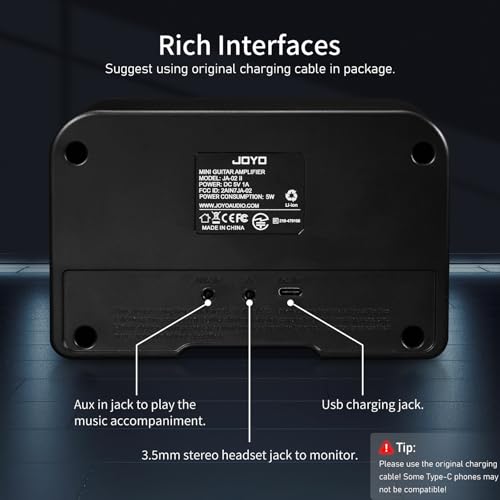 JOYO 5W Mini Guitar Amplifier with Bluetooth - Portable & Rechargeable - Image 5