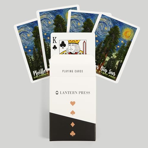 Lantern Press Big Sur Baraja de Póker, 52 cartas miniatura 6