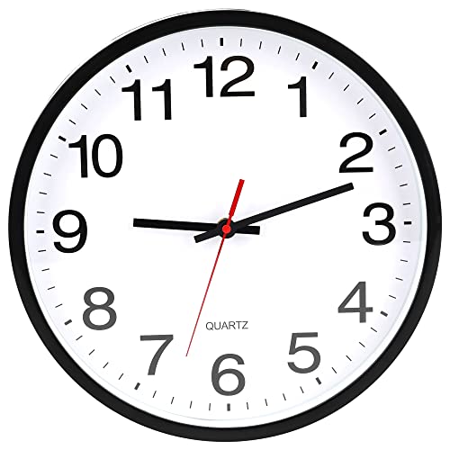 OceeK 12 Inch Wall Clock, Modern Wall Clocks Battery Operated, Silent Non-Ticking Analog Classic...