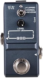 summina Guitar Looper Effect Pedal 10 Minutes Recording Time 3 Working Modes True Bypass Full Metal Shell with 1GB Memory Card, Grey