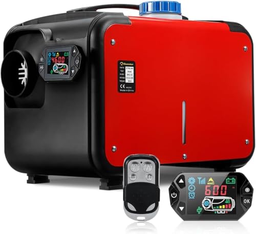 Sunster 8kW Luft Dieselheizung, 12V 0,1–0,48 L/Std Diesel Luftheizung Air Diesel Heizung mit Fernbedienung und LCD-Display für RV, Boote, LKW
