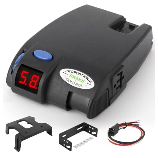 LAJBZ Electronic Brake Control - Proportional Trailer Brake Controller with Easy-to-Read LED Display, Self-Diagnostic, Plug & Play Installation - Compatible with Tekonsha 90160 Primus IQ