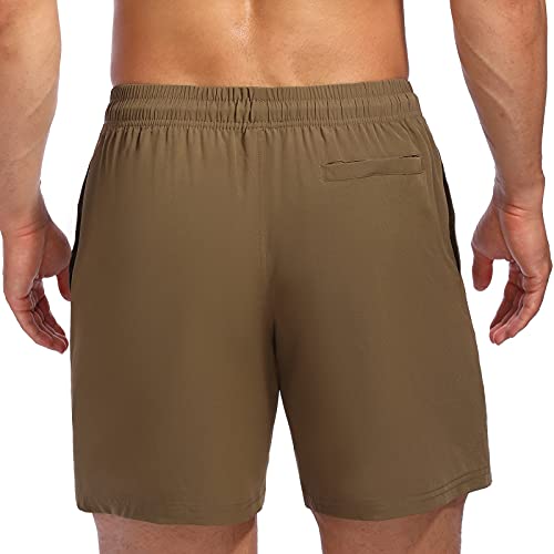 Image of Biwisy Mens Swim Trunks Quick Dry Swim Shorts Mesh Lining Swimwear Bathing Suits with Pockets