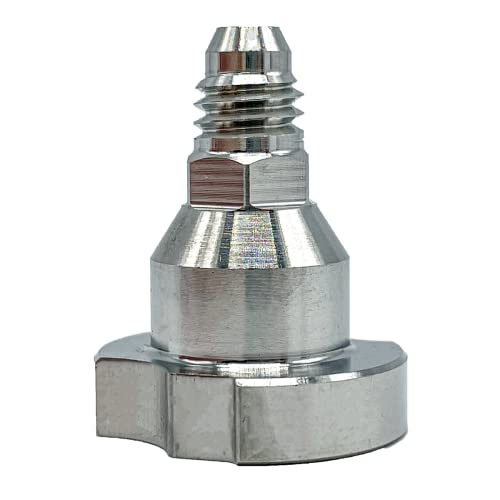 Spray Gun Paint System Stainless Steel Adapter (14)(Aftermarket) Compatible with 1.0 System Only and The Disposable Spray Gun Cup Liners and Lid System